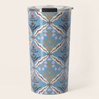Botanical Trellis Floral Pattern Travel Mug Gallery Image 1