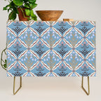 Botanical Trellis Floral Pattern Credenza Gallery Image 1