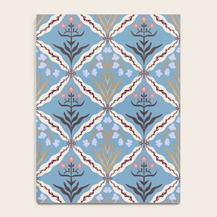 Botanical Trellis Floral Pattern Notebook Gallery Image 4