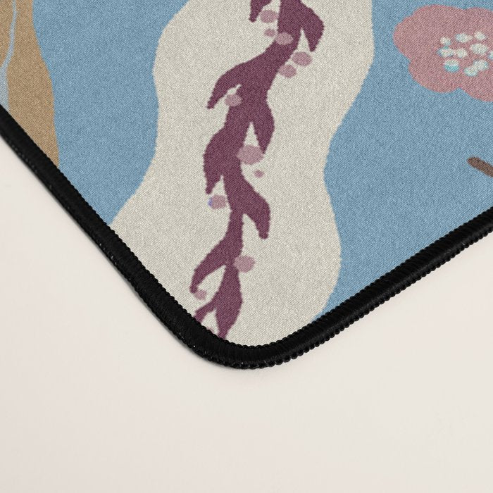 Botanical Trellis Floral Pattern Desk Mat Gallery Image 4