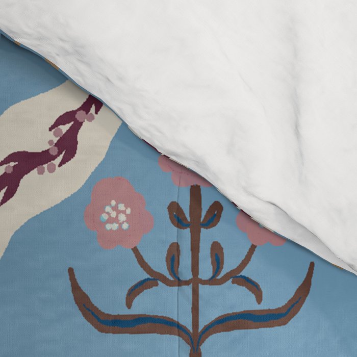 Botanical Trellis Floral Pattern Comforter Gallery Image 4