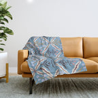Botanical Trellis Floral Pattern Throw Blanket Gallery Image 1