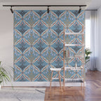 Botanical Trellis Floral Pattern Wall Mural Gallery Image 1
