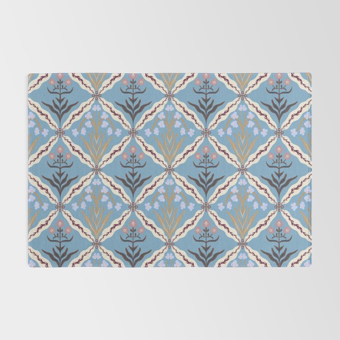 Botanical Trellis Floral Pattern Rug Gallery Image 2