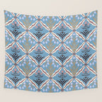 Botanical Trellis Floral Pattern Wall Tapestry Gallery Image 4