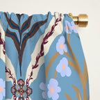 Botanical Trellis Floral Pattern Window Curtain Gallery Image 2
