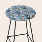 Botanical Trellis Floral Pattern Stool Gallery Image 2