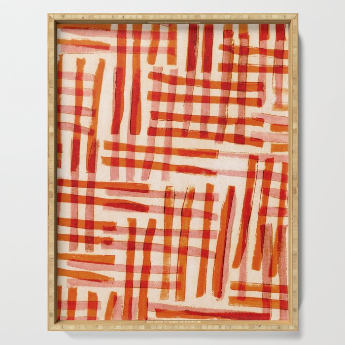 Geometric Dance #2 Serving Tray Gallery Image 1