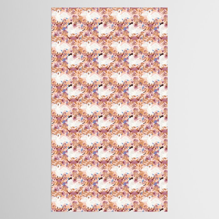 Elegant Swans in Bloom Tablecloth Gallery Image 2