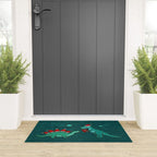 Cute Christmas Dinosaurs Dinos Dinosaur Welcome Mat Gallery Image 3