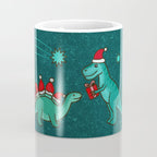 Cute Christmas Dinosaurs Dinos Dinosaur Coffee Mug Gallery Image 4