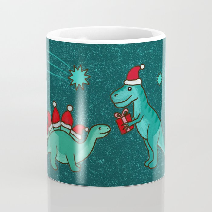 Cute Christmas Dinosaurs Dinos Dinosaur Coffee Mug Gallery Image 4