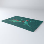 Cute Christmas Dinosaurs Dinos Dinosaur Rug Gallery Image 3