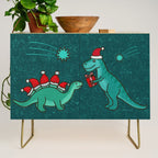 Cute Christmas Dinosaurs Dinos Dinosaur Credenza Gallery Image 1