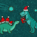 Cute Christmas Dinosaurs Dinos Dinosaur Coffee Mug Gallery Image 2