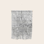 Minneapolis White Map Wall Hanging Gallery Image 1