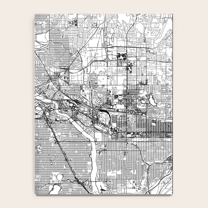 Minneapolis White Map Notebook Gallery Image 4