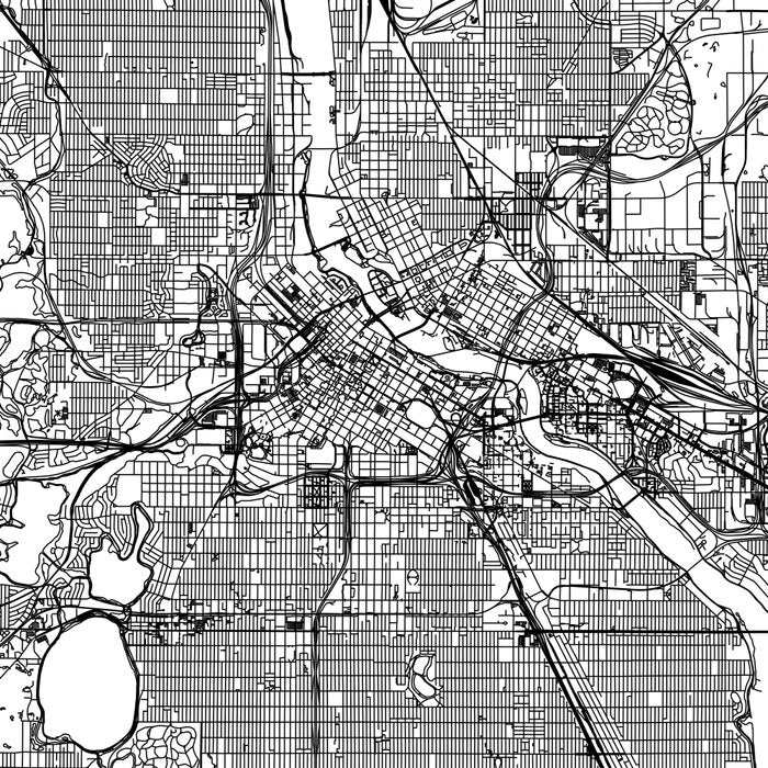 Minneapolis White Map Coffee Mug Gallery Image 2