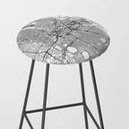 Minneapolis White Map Stool Gallery Image 2