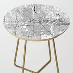Minneapolis White Map Side Table Gallery Image 2