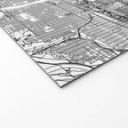 Minneapolis White Map Welcome Mat Gallery Image 2