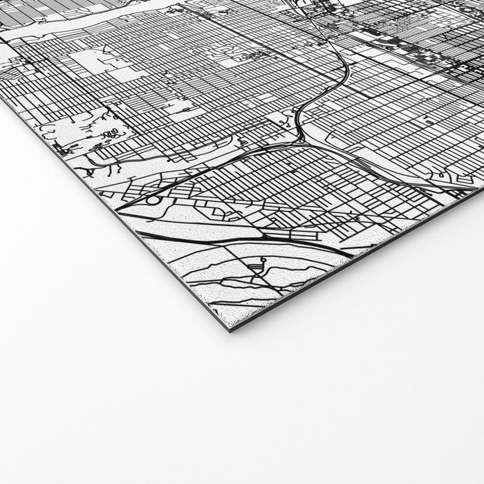 Minneapolis White Map Welcome Mat Gallery Image 2
