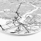 Minneapolis White Map Bath Mat Gallery Image 3