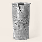 Minneapolis White Map Travel Mug Gallery Image 1