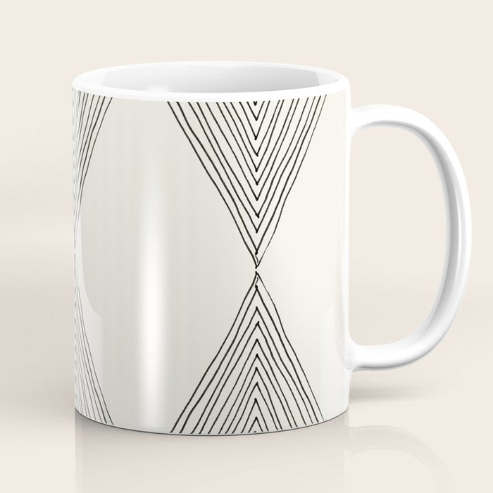 Minimalist Boho Triangles Coffee Mug Gallery Image 1