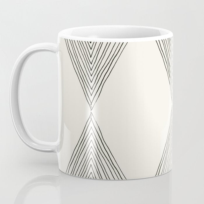 Minimalist Boho Triangles Coffee Mug Gallery Image 3
