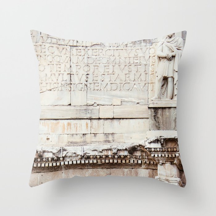 Forum Arch - Rome Italy Architecture Photography Throw Pillow Gallery Image 6