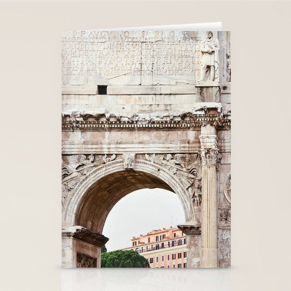 Forum Arch - Rome Italy Architecture Photography Stationery Card Gallery Image 1