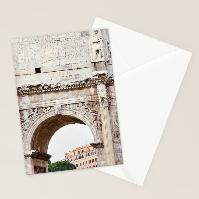 Forum Arch - Rome Italy Architecture Photography Stationery Card Gallery Image 2