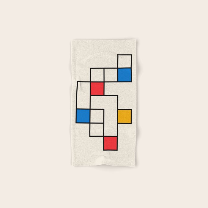 Bauhaus Blocks Bath Towel Gallery Image 1