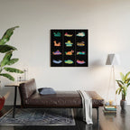 Sea slug - black Wood Wall Art Gallery Image 2