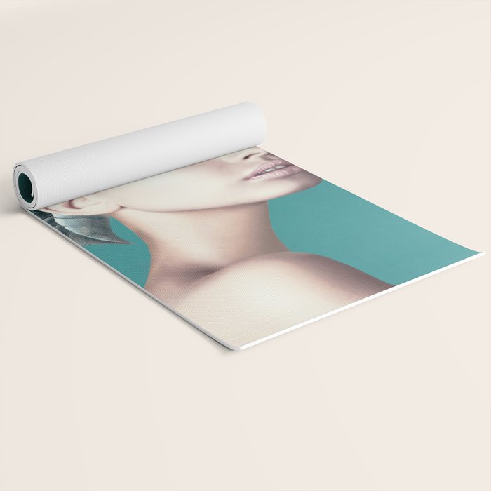 woman with flowers 16 Yoga Mat Gallery Image 2