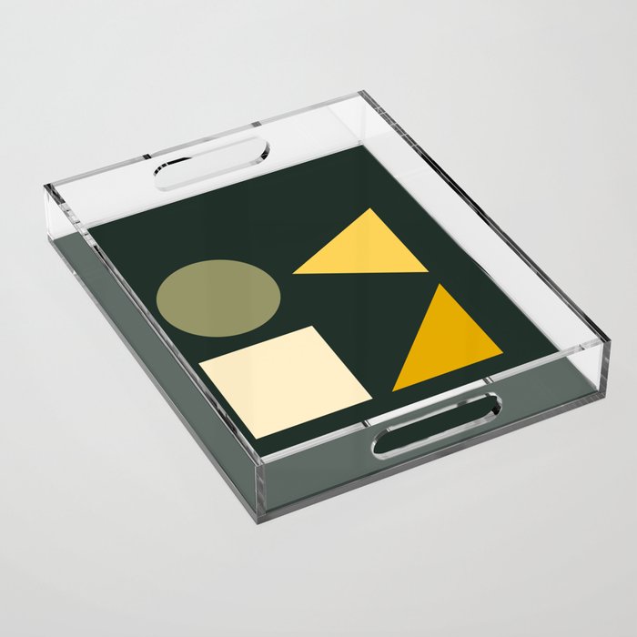 Modern Geometric 83A Acrylic Tray Gallery Image 1