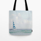 Happy Sailing - Ocean Photography Tote Bag Gallery Image 1