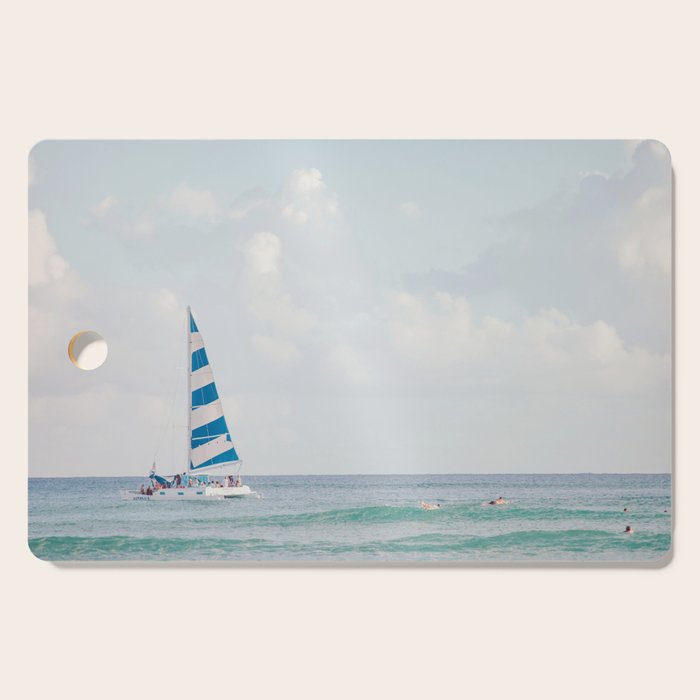 Happy Sailing - Ocean Photography Cutting Board Gallery Image 1