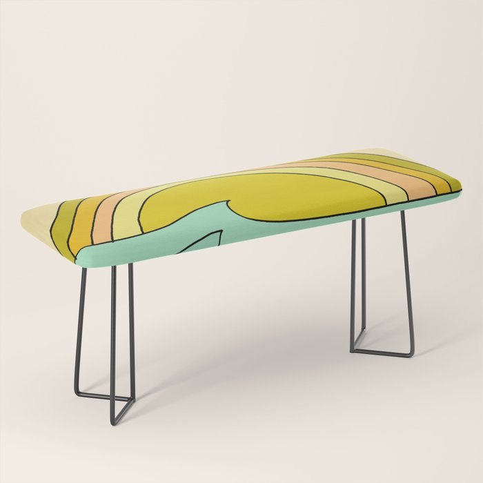 ride rainbows // retro surf soul // art by surfy birdy Bench Gallery Image 1