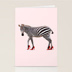 HIGH HEEL ZEBRA Stationery Card Gallery Image 2
