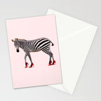 HIGH HEEL ZEBRA Stationery Card Gallery Image 2