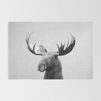 Moose - Black & White Rug Gallery Image 2