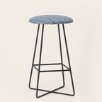 Herringbone Navy Blue Stool Gallery Image 1