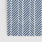 Herringbone Navy Blue Poster Gallery Image 3