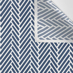 Herringbone Navy Blue Wall Tapestry Gallery Image 3