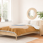 Retro Blossom - tangerine blue Duvet Cover Gallery Image 2