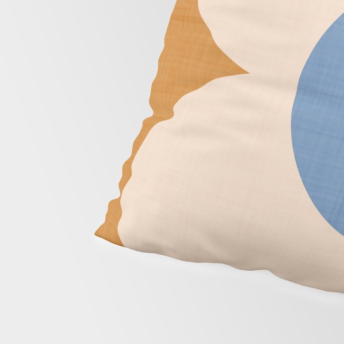 Retro Blossom - tangerine blue Pillow Sham Gallery Image 4