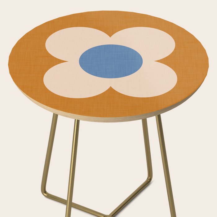 Retro Blossom - tangerine blue Side Table Gallery Image 2