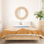 Retro Blossom - tangerine blue Duvet Cover Gallery Image 3